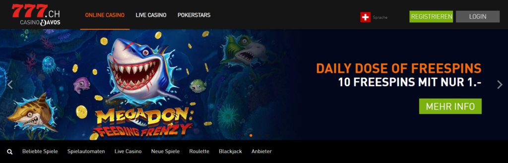Code du bon d'achat Casino777